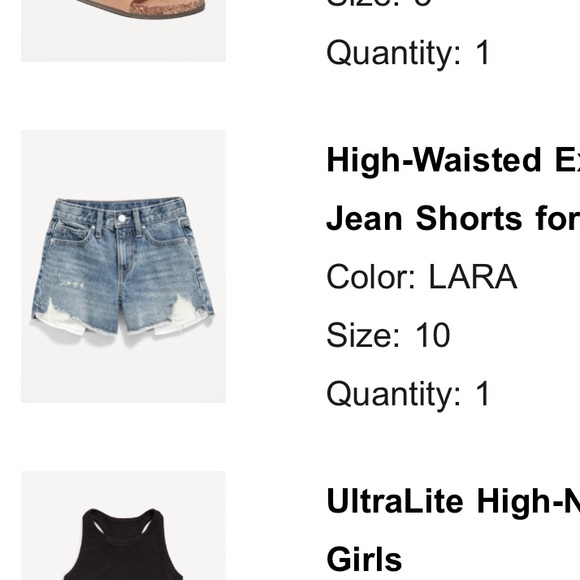 SOLD Old Navy Girls Bundle High Rise Denim Jean Shorts - Picture 10 of 11